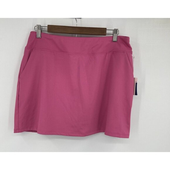 Tommy Bahama Golf Active A-Line Skort Pink Women Large New Pickle Ball UPF 50 - Picture 1 of 10